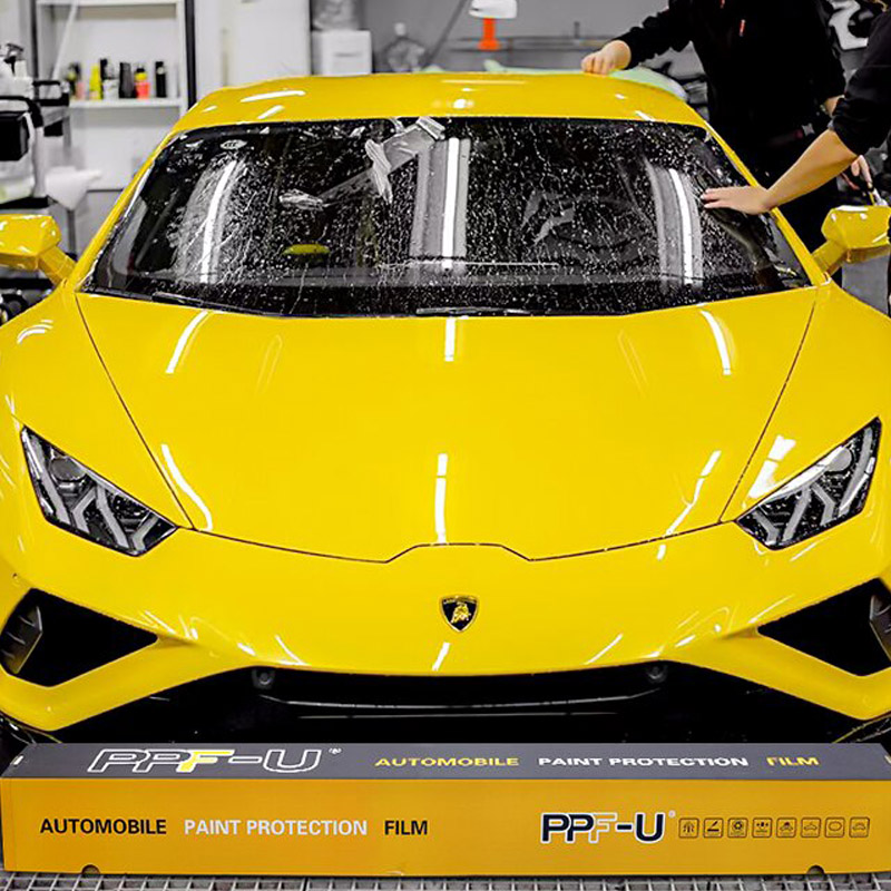 GTF best quality price coated PPF film glossy TPH TPU car paint protection film, size 1.52*15m roll